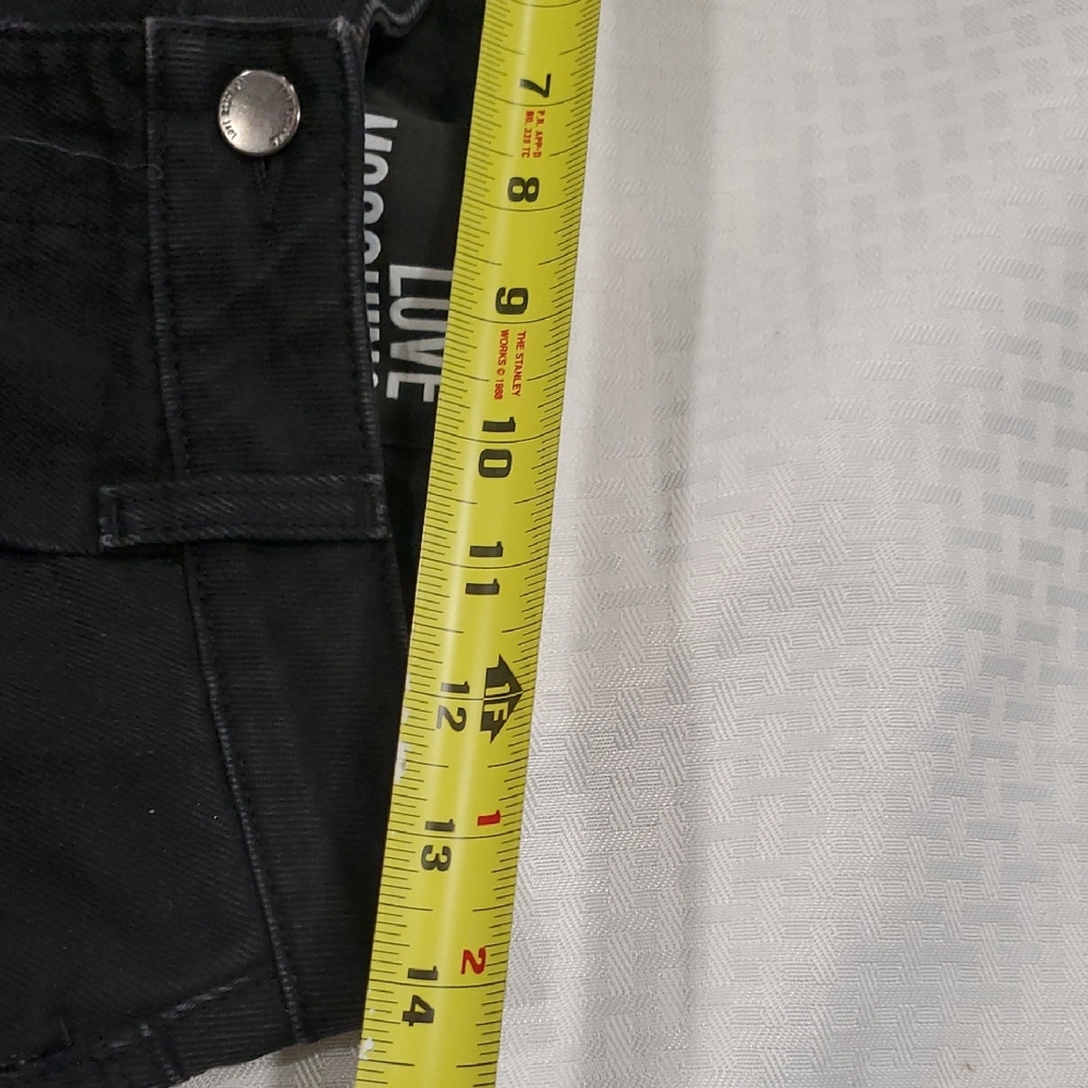 Love Moschino High Waist Black Frayed Hem Shorts - Picture 6 of 14